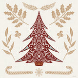Holiday Form IX Color by Anne Tavoletti. SKU 95882a. Archival Giclee Fine art print for wall decor.