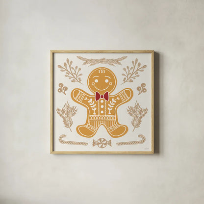 Holiday Form V Color by Anne Tavoletti. Shown in a natural wood glass frame for a timeless modern aesthetic. Available as an archival giclee rolled canvas, fine art paper, or poster print. SKU 95874a.