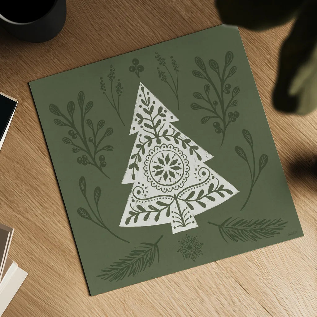 Holiday Form VI by Anne Tavoletti. Shown as a detailed flat fine art print, highlighting archival giclee quality. Available as an archival giclee rolled canvas, fine art paper, or poster print. SKU 95875a.