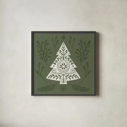 Holiday Form VI by Anne Tavoletti. Shown in a sleek black glass frame for a contemporary gallery look. Available as an archival giclee rolled canvas, fine art paper, or poster print. SKU 95875a.