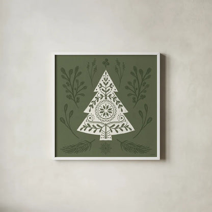 Holiday Form VI by Anne Tavoletti. Shown in a crisp white glass frame for a clean and minimalist style. Available as an archival giclee rolled canvas, fine art paper, or poster print. SKU 95875a.