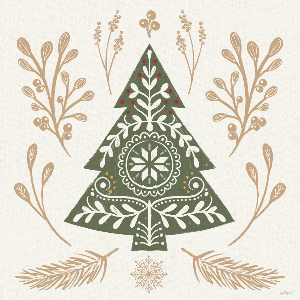 Holiday Form VI Color by Anne Tavoletti. SKU 95876a. Archival Giclee Fine art print for wall decor.