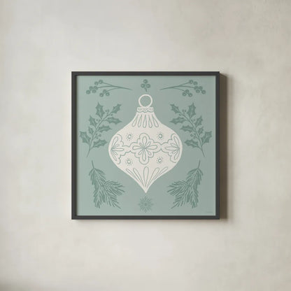 Holiday Form VII by Anne Tavoletti. Shown in a sleek black glass frame for a contemporary gallery look. Available as an archival giclee rolled canvas, fine art paper, or poster print. SKU 95877a.