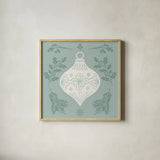 Holiday Form VII by Anne Tavoletti. Shown in a natural wood glass frame for a timeless modern aesthetic. Available as an archival giclee rolled canvas, fine art paper, or poster print. SKU 95877a.