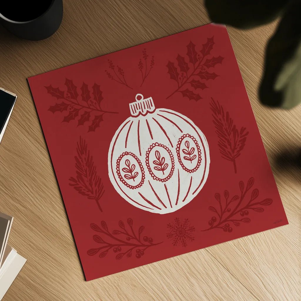 Holiday Form VIII by Anne Tavoletti. Shown as a detailed flat fine art print, highlighting archival giclee quality. Available as an archival giclee rolled canvas, fine art paper, or poster print. SKU 95879a.