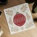 Holiday Form VIII Color by Anne Tavoletti. Shown as a detailed flat fine art print, highlighting archival giclee quality. Available as an archival giclee rolled canvas, fine art paper, or poster print. SKU 95880a.