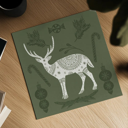 Holiday Form X by Anne Tavoletti. Shown as a detailed flat fine art print, highlighting archival giclee quality. Available as an archival giclee rolled canvas, fine art paper, or poster print. SKU 95883a.