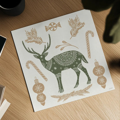 Holiday Form X Color by Anne Tavoletti. Shown as a detailed flat fine art print, highlighting archival giclee quality. Available as an archival giclee rolled canvas, fine art paper, or poster print. SKU 95884a.