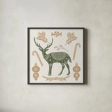 Holiday Form X Color by Anne Tavoletti. Shown in a sleek black glass frame for a contemporary gallery look. Available as an archival giclee rolled canvas, fine art paper, or poster print. SKU 95884a.