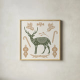 Holiday Form X Color by Anne Tavoletti. Shown in a natural wood glass frame for a timeless modern aesthetic. Available as an archival giclee rolled canvas, fine art paper, or poster print. SKU 95884a.