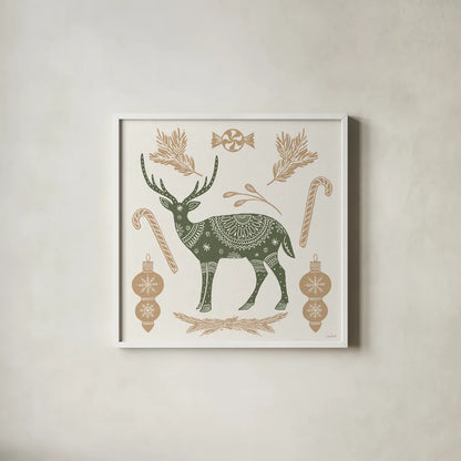 Holiday Form X Color by Anne Tavoletti. Shown in a crisp white glass frame for a clean and minimalist style. Available as an archival giclee rolled canvas, fine art paper, or poster print. SKU 95884a.