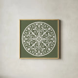 Holiday Form XI by Anne Tavoletti. Shown in a natural wood glass frame for a timeless modern aesthetic. Available as an archival giclee rolled canvas, fine art paper, or poster print. SKU 95885a.