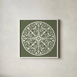 Holiday Form XI by Anne Tavoletti. Shown in a crisp white glass frame for a clean and minimalist style. Available as an archival giclee rolled canvas, fine art paper, or poster print. SKU 95885a.