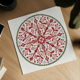 Holiday Form XI Color by Anne Tavoletti. Shown as a detailed flat fine art print, highlighting archival giclee quality. Available as an archival giclee rolled canvas, fine art paper, or poster print. SKU 95886a.