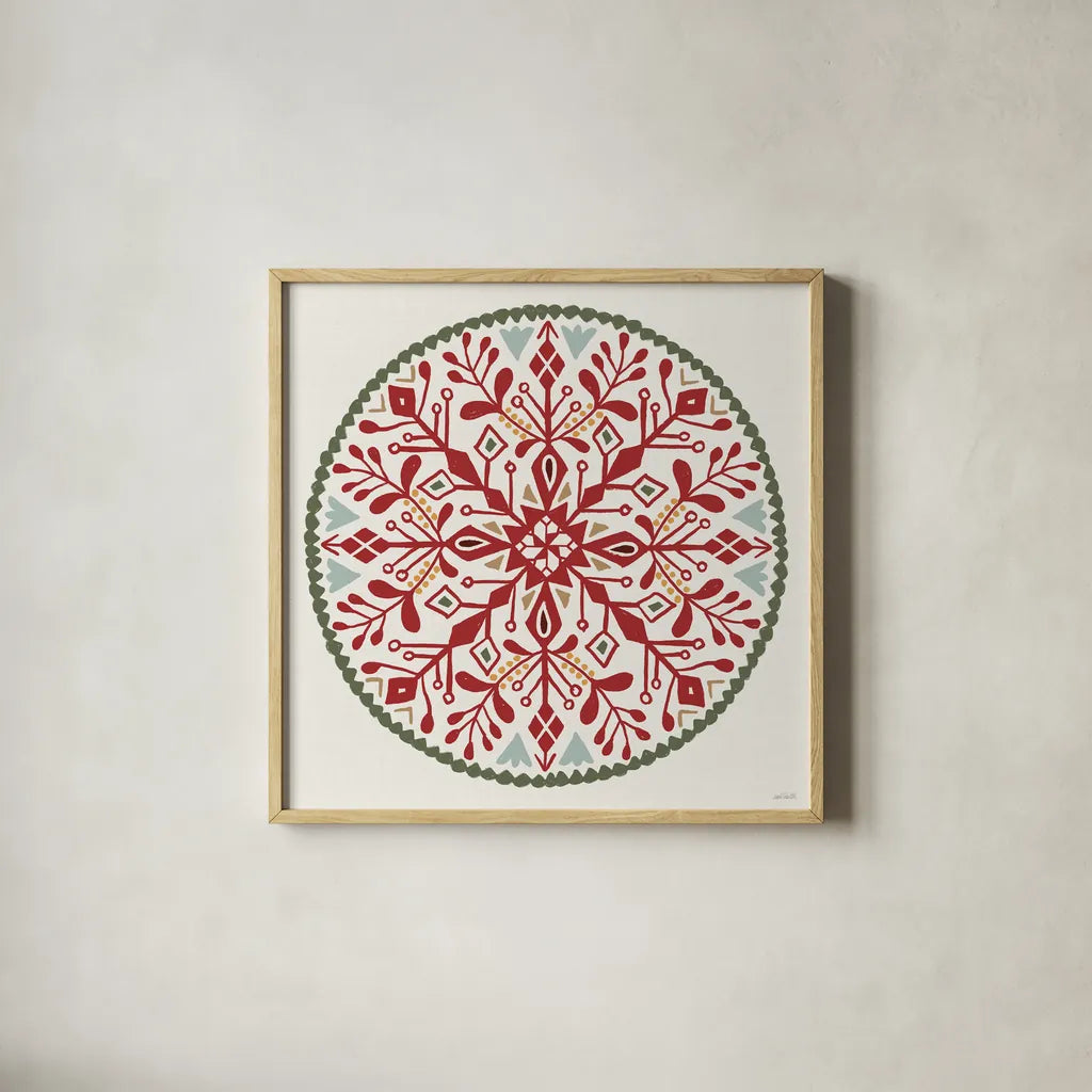 Holiday Form XI Color by Anne Tavoletti. Shown in a natural wood glass frame for a timeless modern aesthetic. Available as an archival giclee rolled canvas, fine art paper, or poster print. SKU 95886a.