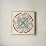 Holiday Form XII Color by Anne Tavoletti. Shown in a natural wood glass frame for a timeless modern aesthetic. Available as an archival giclee rolled canvas, fine art paper, or poster print. SKU 95888a.