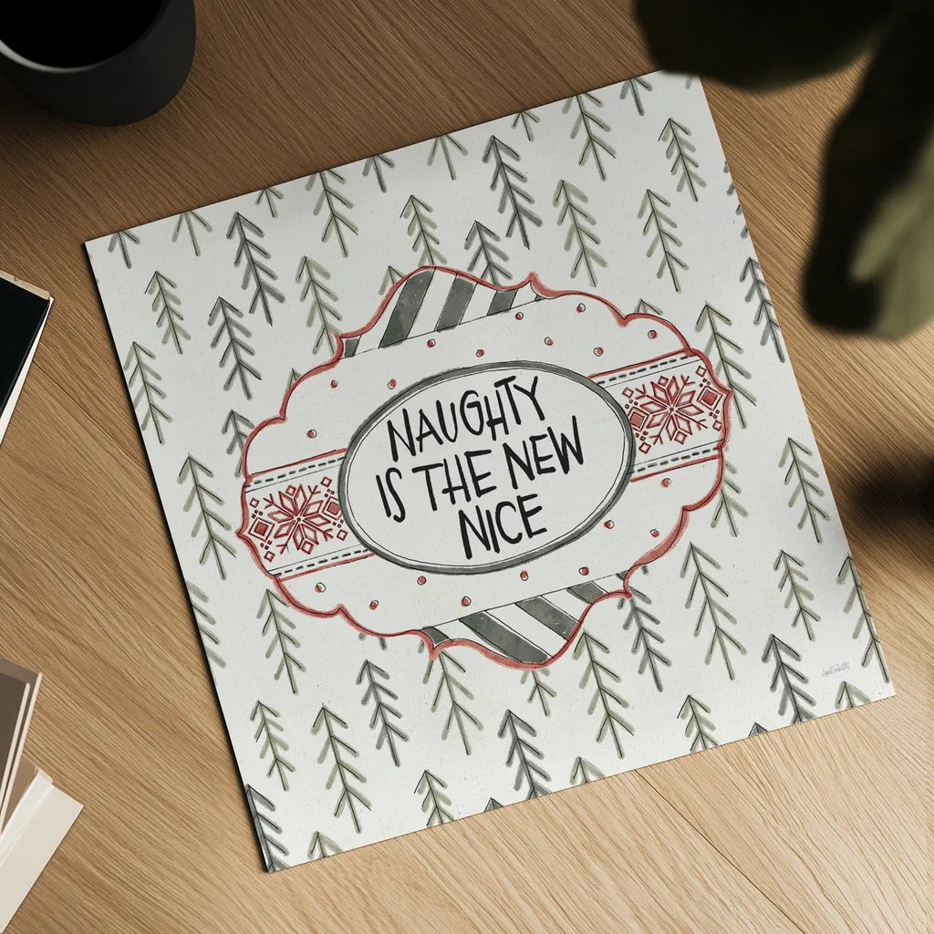 Holiday Fun V by Anne Tavoletti. Shown as a detailed flat fine art print, highlighting archival giclee quality. Available as an archival giclee rolled canvas, fine art paper, or poster print. SKU 84459a.