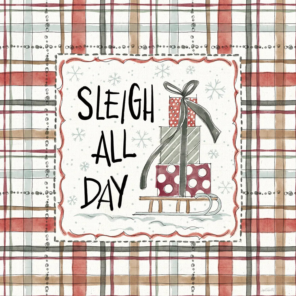 Holiday Fun VI by Anne Tavoletti. SKU 84460a. Archival Giclee Fine art print for wall decor.