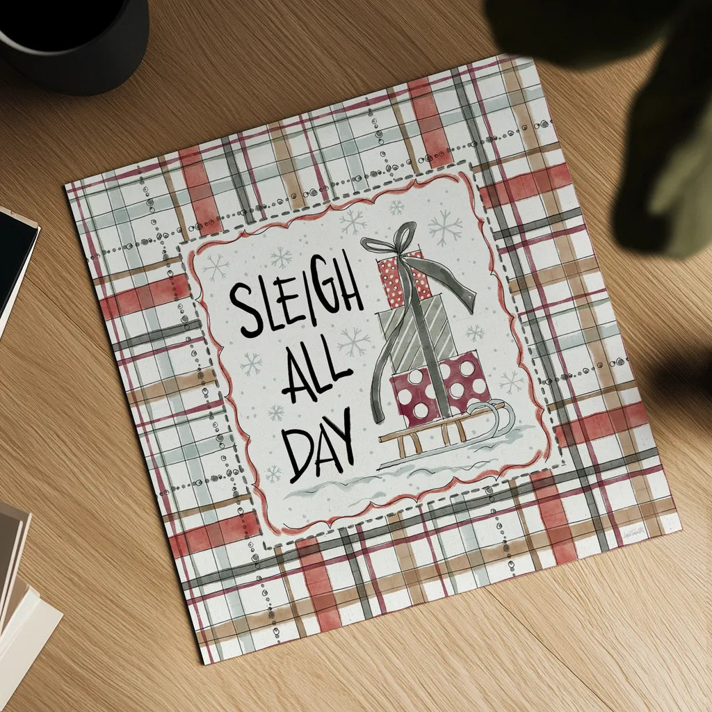 Holiday Fun VI by Anne Tavoletti. Shown as a detailed flat fine art print, highlighting archival giclee quality. Available as an archival giclee rolled canvas, fine art paper, or poster print. SKU 84460a.