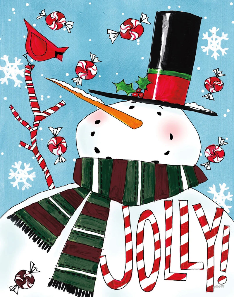 Holiday Joy III Blue Crop by Anne Tavoletti