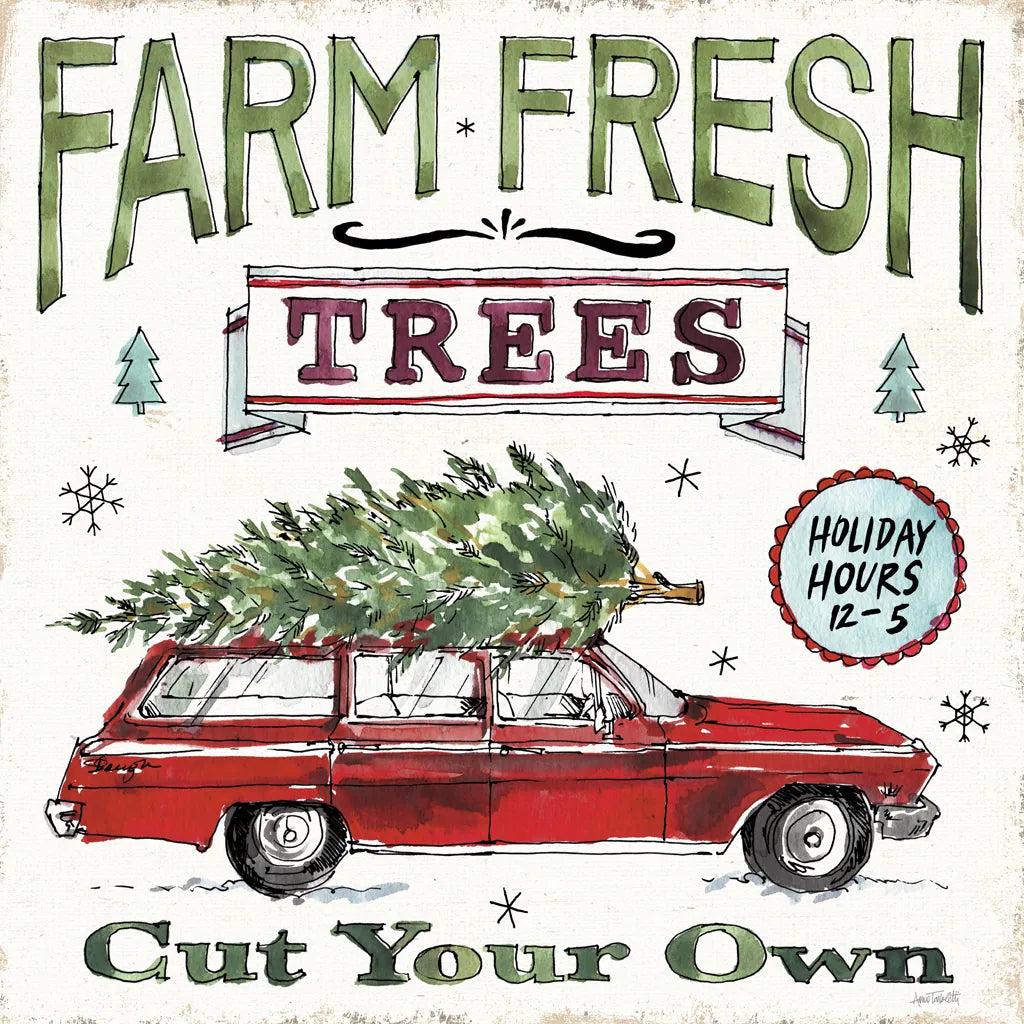 Holiday Season I by Anne Tavoletti. SKU 66500a. Archival Giclee Fine art print for wall decor.