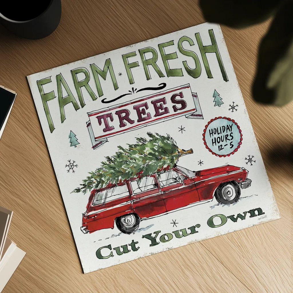 Holiday Season I by Anne Tavoletti. Shown as a detailed flat fine art print, highlighting archival giclee quality. Available as an archival giclee rolled canvas, fine art paper, or poster print. SKU 66500a.