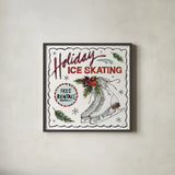 Holiday Season III by Anne Tavoletti. Shown in a sleek black glass frame for a contemporary gallery look. Available as an archival giclee rolled canvas, fine art paper, or poster print. SKU 66502a.