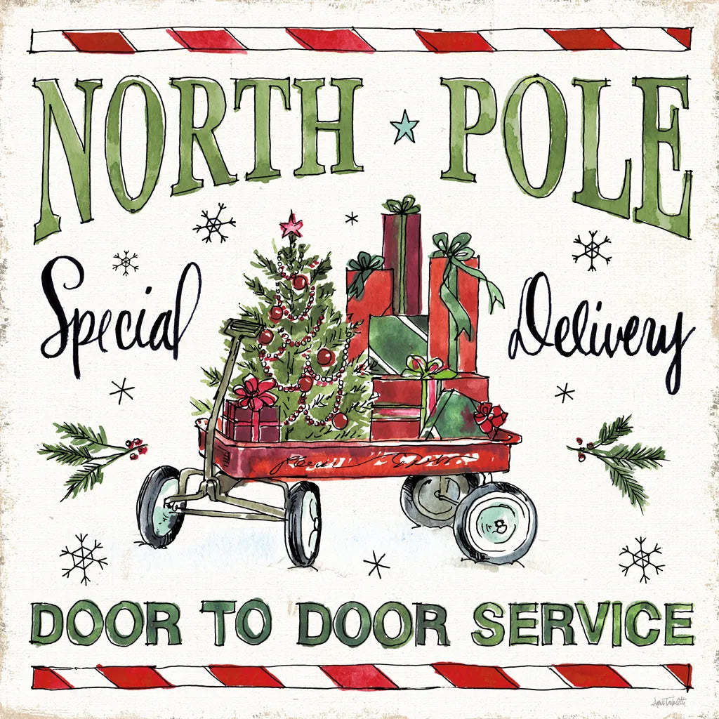 Holiday Season IV by Anne Tavoletti. SKU 66503a. Archival Giclee Fine art print for wall decor.