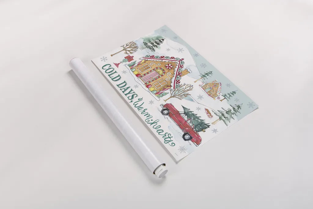 Holiday Trimmings I by Anne Tavoletti. shown as a rolled paper print. Available as archival giclee rolled canvas, fine art paper, or poster print. SKU 78088i.