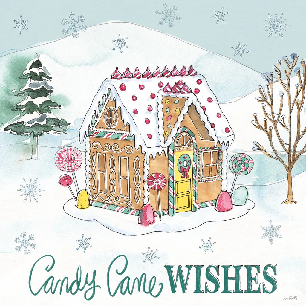 Holiday Trimmings II by Anne Tavoletti. SKU 78089a. Archival Giclee Fine art print for wall decor.