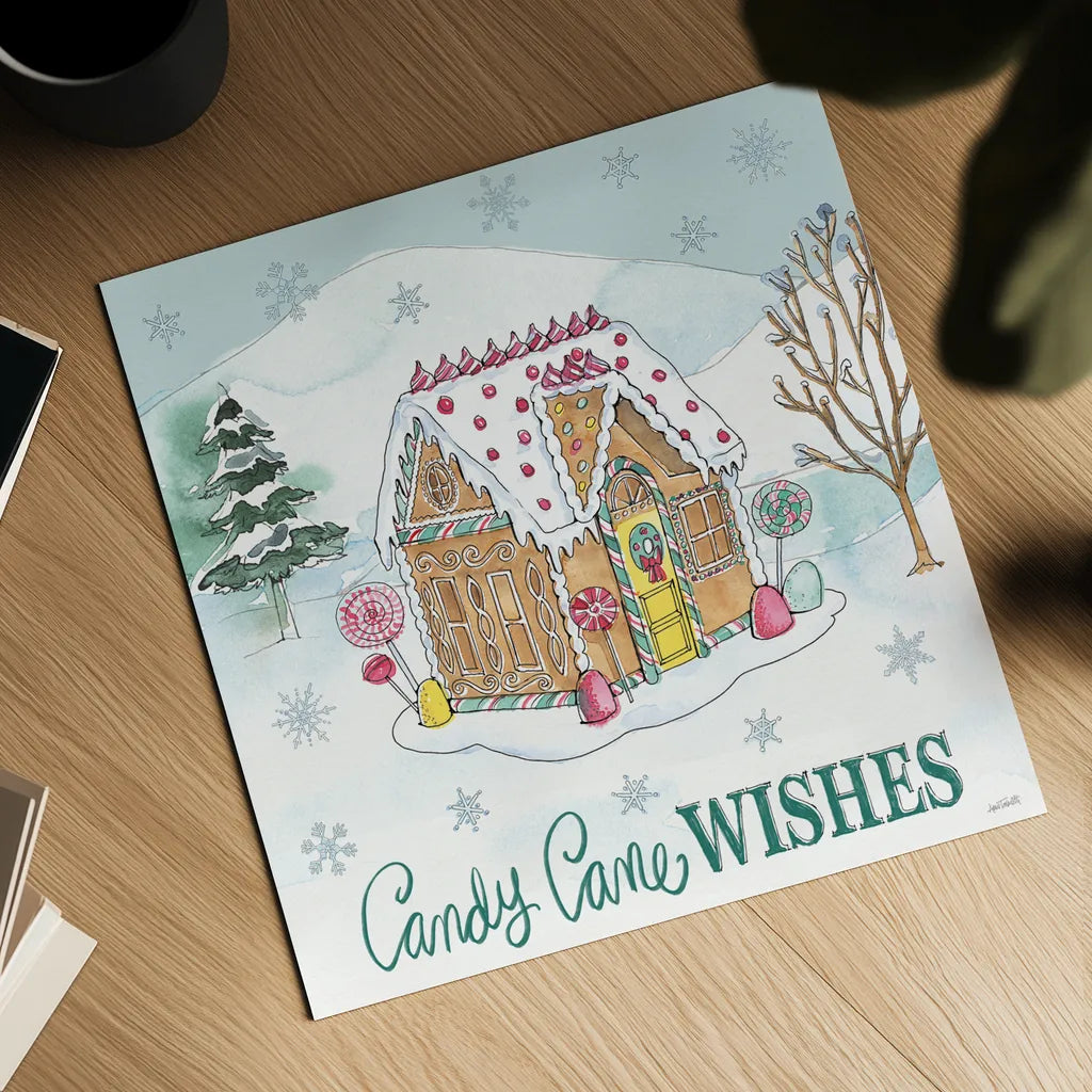 Holiday Trimmings II by Anne Tavoletti. Shown as a detailed flat fine art print, highlighting archival giclee quality. Available as an archival giclee rolled canvas, fine art paper, or poster print. SKU 78089a.