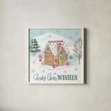 Holiday Trimmings II by Anne Tavoletti. Shown in a crisp white glass frame for a clean and minimalist style. Available as an archival giclee rolled canvas, fine art paper, or poster print. SKU 78089a.