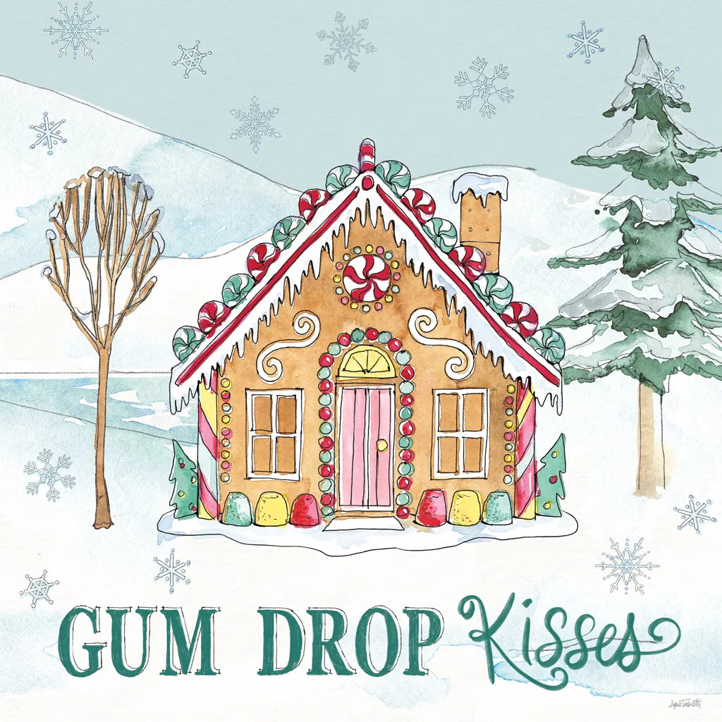 Holiday Trimmings III by Anne Tavoletti. SKU 78090a. Archival Giclee Fine art print for wall decor.