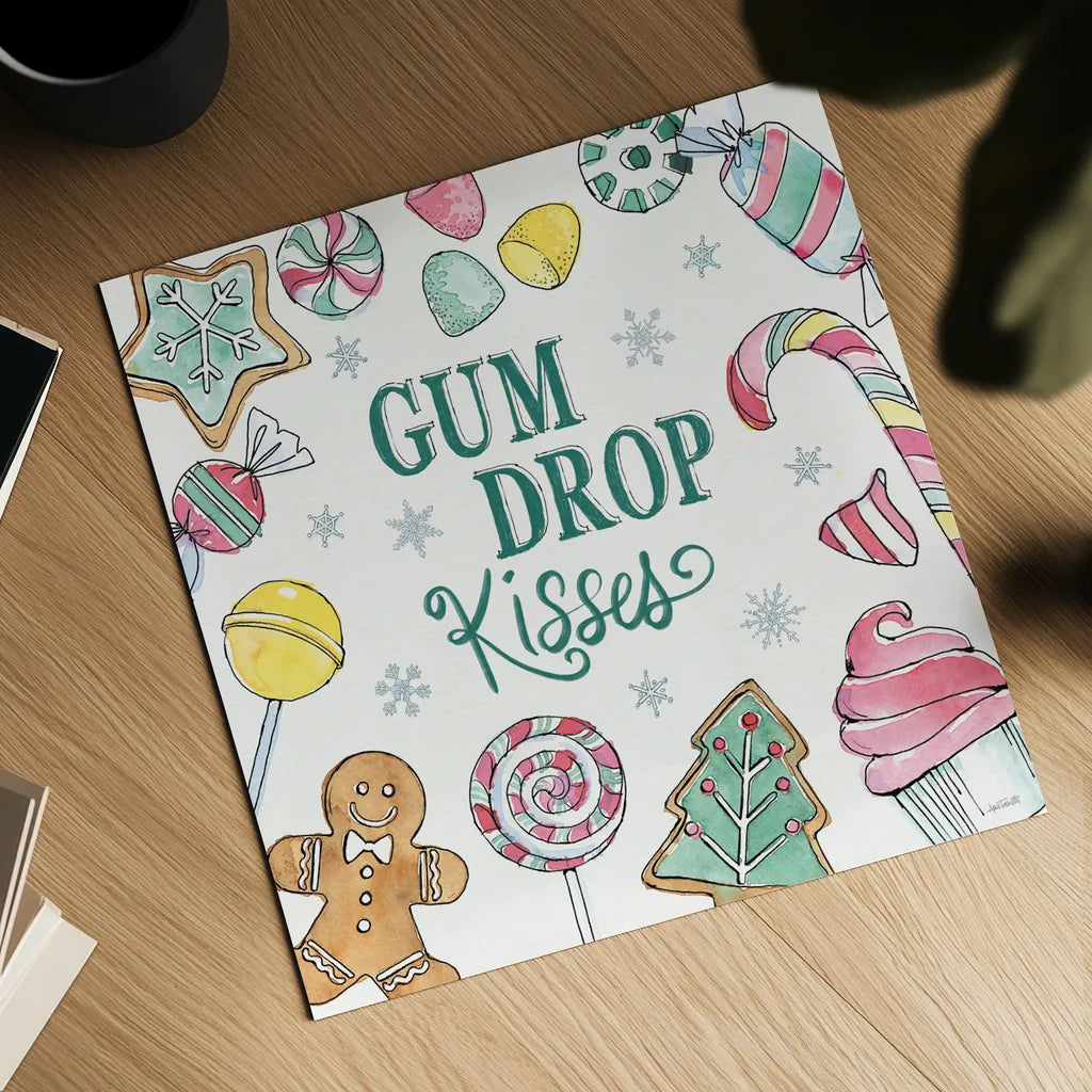 Holiday Trimmings VI by Anne Tavoletti. Shown as a detailed flat fine art print, highlighting archival giclee quality. Available as an archival giclee rolled canvas, fine art paper, or poster print. SKU 78093a.