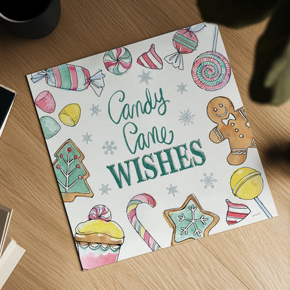 Holiday Trimmings VII by Anne Tavoletti. Shown as a detailed flat fine art print, highlighting archival giclee quality. Available as an archival giclee rolled canvas, fine art paper, or poster print. SKU 78094a.