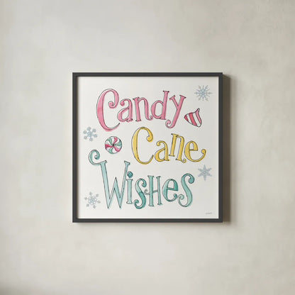 Holiday Trimmings VIII by Anne Tavoletti. Shown in a sleek black glass frame for a contemporary gallery look. Available as an archival giclee rolled canvas, fine art paper, or poster print. SKU 78095a.