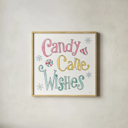 Holiday Trimmings VIII by Anne Tavoletti. Shown in a natural wood glass frame for a timeless modern aesthetic. Available as an archival giclee rolled canvas, fine art paper, or poster print. SKU 78095a.