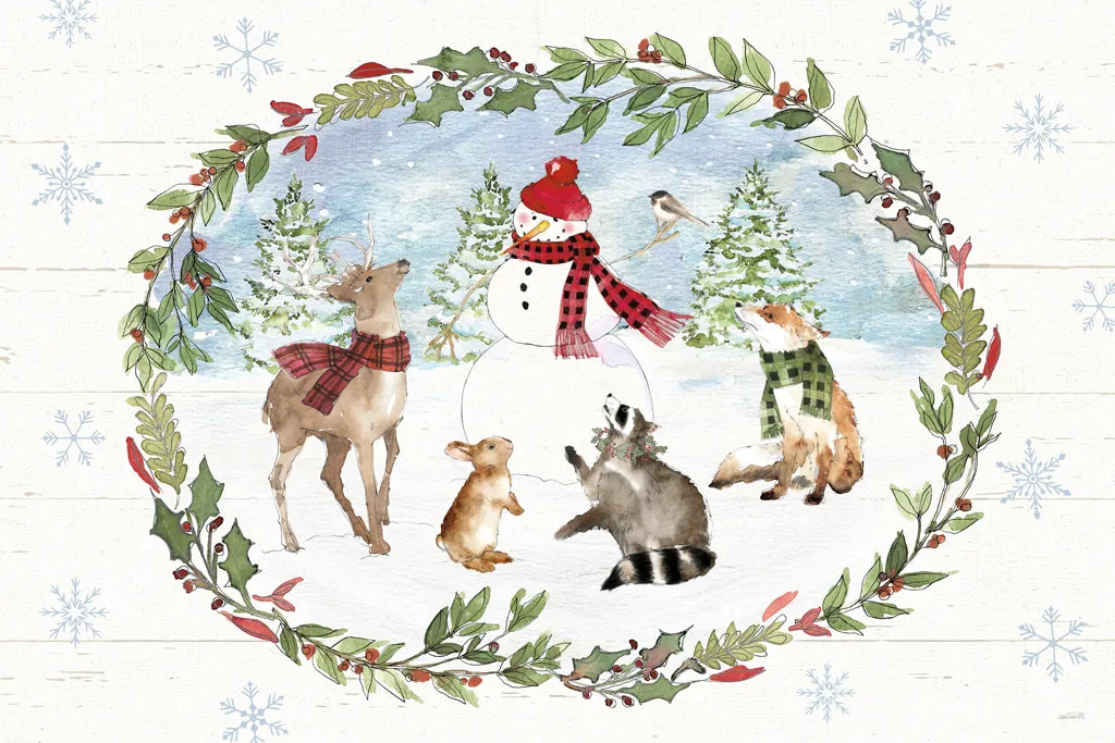 Holiday Vignette I by Anne Tavoletti. SKU 76502i. Archival Giclee Fine art print for wall decor.