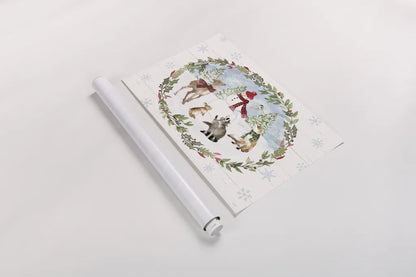 Holiday Vignette I by Anne Tavoletti. shown as a rolled paper print. Available as archival giclee rolled canvas, fine art paper, or poster print. SKU 76502i.