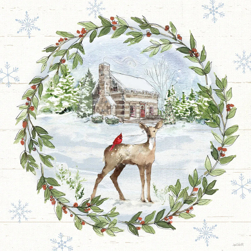 Holiday Vignette II by Anne Tavoletti. SKU 76503a. Archival Giclee Fine art print for wall decor.