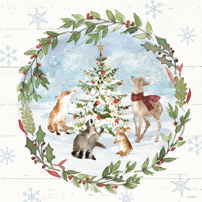 Holiday Vignette III by Anne Tavoletti. SKU 76504a. Archival Giclee Fine art print for wall decor.