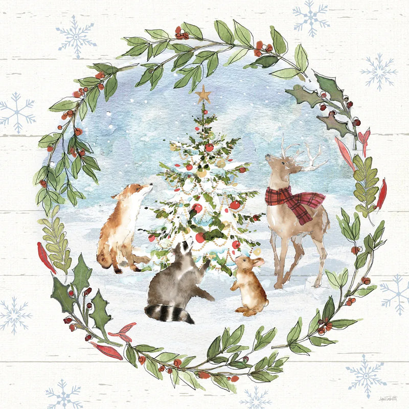 Holiday Vignette III by Anne Tavoletti. SKU 76504a. Archival Giclee Fine art print for wall decor.