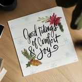 Holiday Vignette IX by Anne Tavoletti. Shown as a detailed flat fine art print, highlighting archival giclee quality. Available as an archival giclee rolled canvas, fine art paper, or poster print. SKU 76510a.