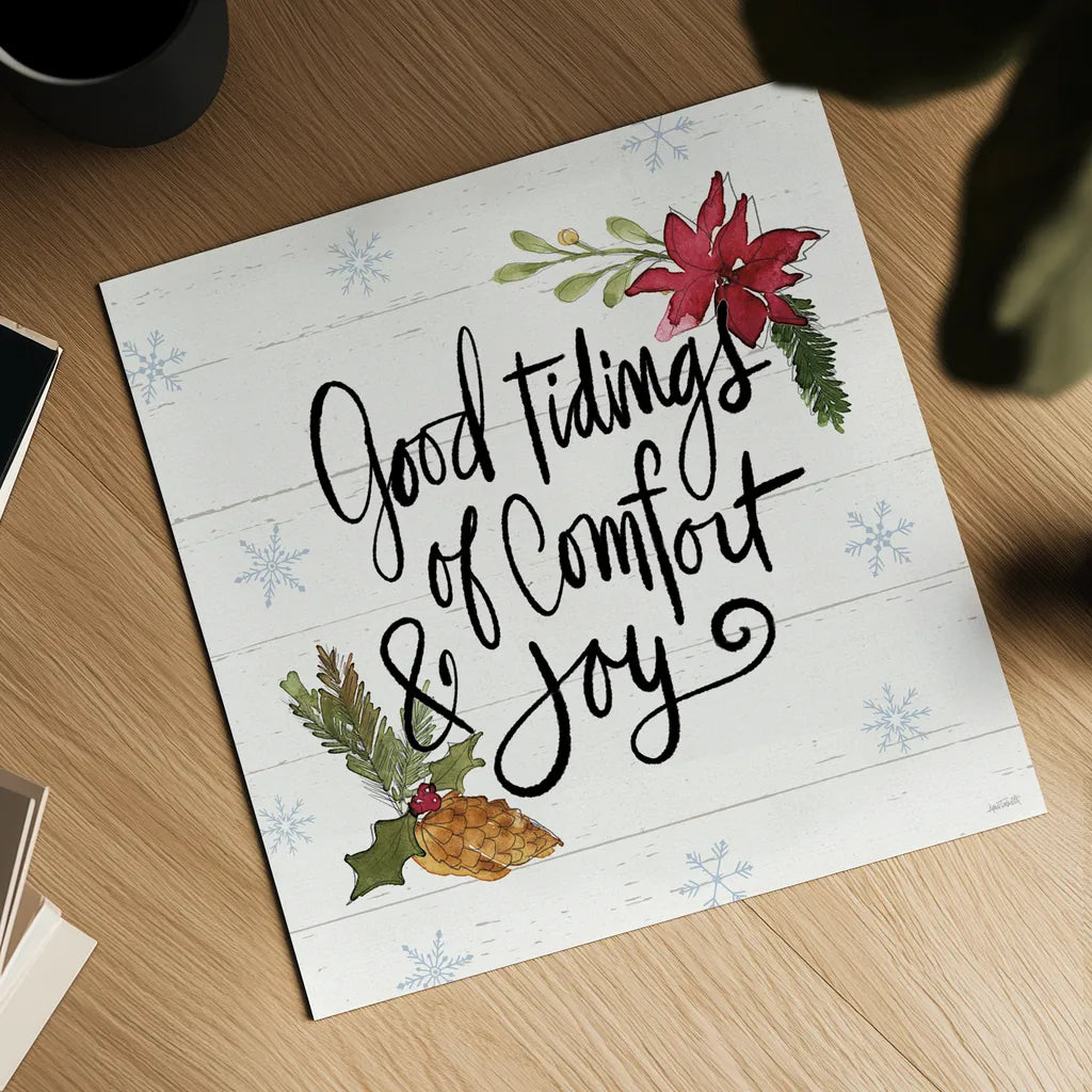 Holiday Vignette IX by Anne Tavoletti. Shown as a detailed flat fine art print, highlighting archival giclee quality. Available as an archival giclee rolled canvas, fine art paper, or poster print. SKU 76510a.