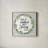 Holiday Vignette VI by Anne Tavoletti. Shown in a natural wood glass frame for a timeless modern aesthetic. Available as an archival giclee rolled canvas, fine art paper, or poster print. SKU 76507a.