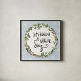 Holiday Vignette VII by Anne Tavoletti. Shown in a sleek black glass frame for a contemporary gallery look. Available as an archival giclee rolled canvas, fine art paper, or poster print. SKU 76508a.