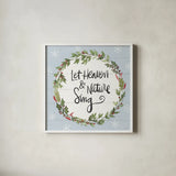 Holiday Vignette VII by Anne Tavoletti. Shown in a crisp white glass frame for a clean and minimalist style. Available as an archival giclee rolled canvas, fine art paper, or poster print. SKU 76508a.