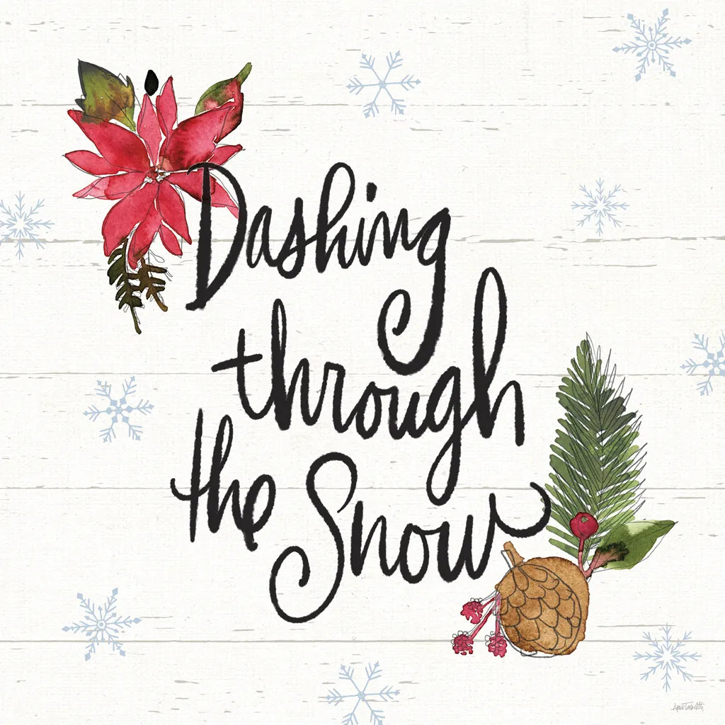 Holiday Vignette VIII by Anne Tavoletti. SKU 76509a. Archival Giclee Fine art print for wall decor.