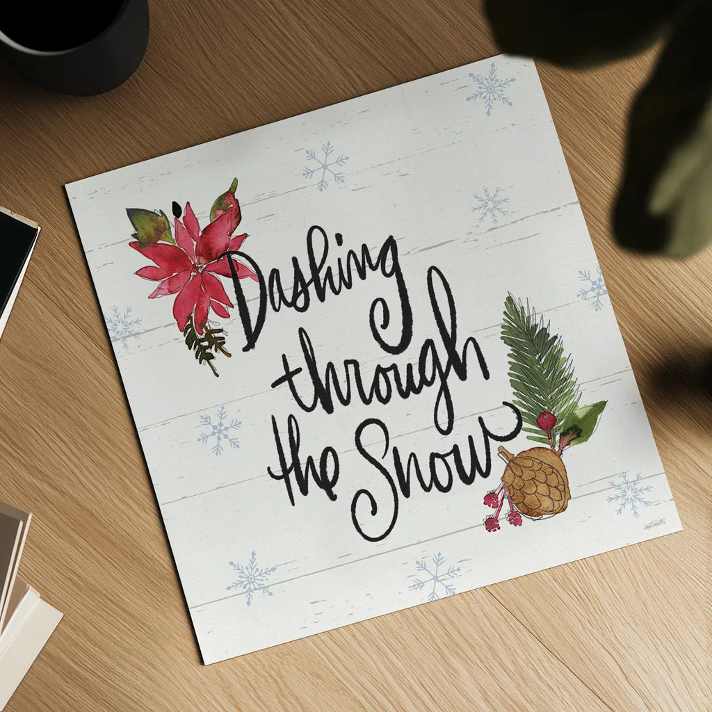 Holiday Vignette VIII by Anne Tavoletti. Shown as a detailed flat fine art print, highlighting archival giclee quality. Available as an archival giclee rolled canvas, fine art paper, or poster print. SKU 76509a.