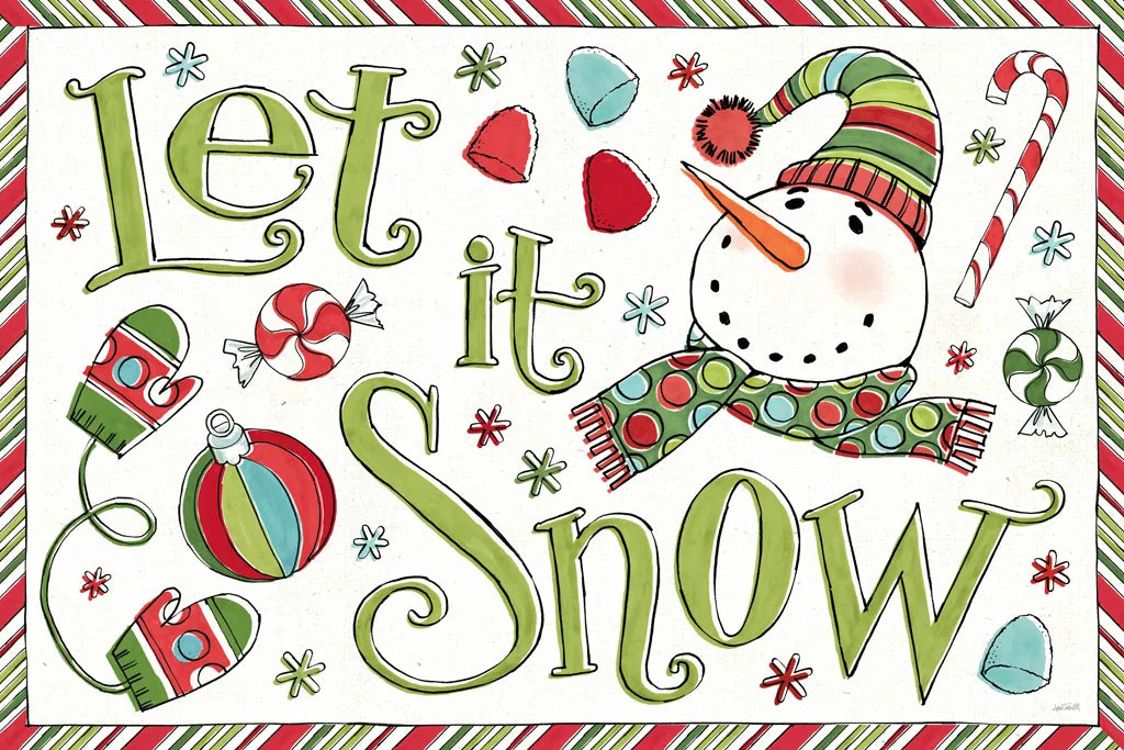 Holiday Whimsy I by Anne Tavoletti. SKU 77278i. Archival Giclee Fine art print for wall decor.